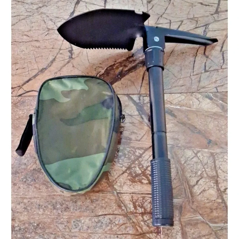Survival 4 In 1 Camping Folding Shovel/Pick Tool